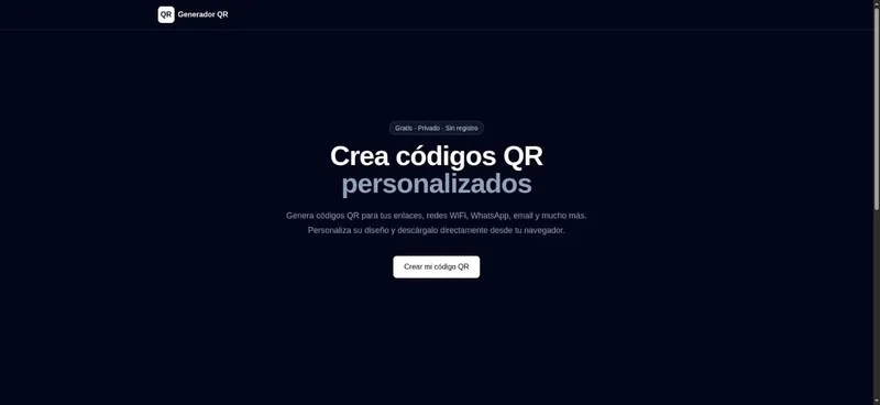 Captura de pantalla de QR Generator